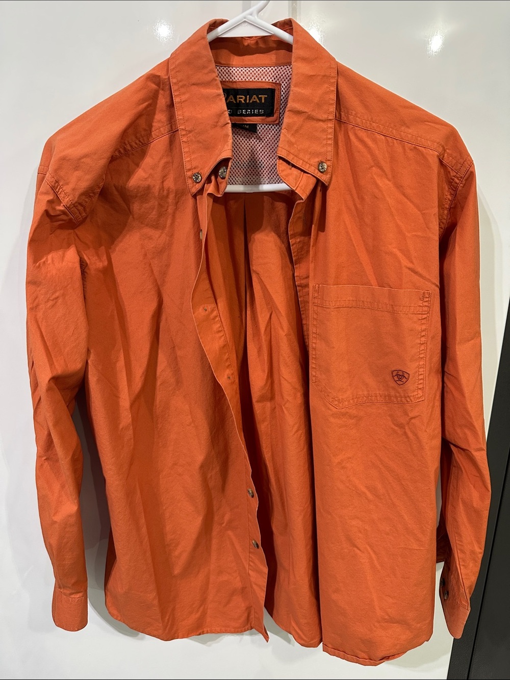 Ariat Orange Long-Sleeve Button Shirt